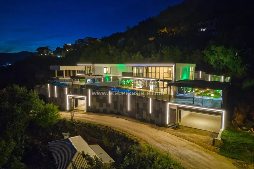 Luksusowa willa w Kestel, Alanya — nowoczesny design, panoramiczne widoki i pełny komfort 8