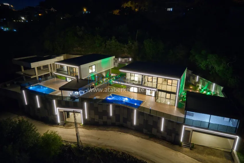 Luksusowa willa w Kestel, Alanya — nowoczesny design, panoramiczne widoki i pełny komfort 9