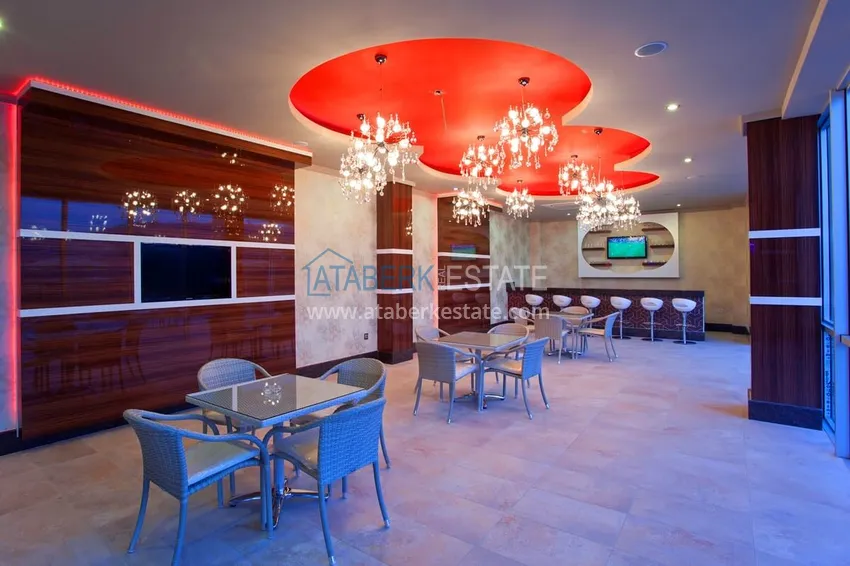 4+1 duplex with garden in Kargicak — furnished, in a luxury complex 16 