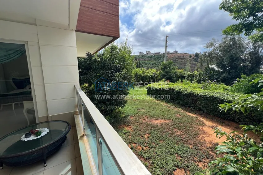 Purchase 4+1 duplex with garden in Kargicak — furnished, in a luxury complex 28 