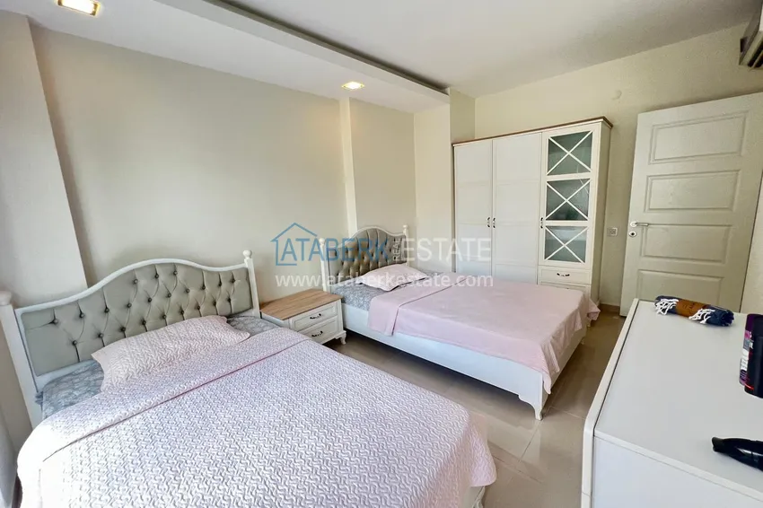 Purchase 4+1 duplex with garden in Kargicak — furnished, in a luxury complex 30 