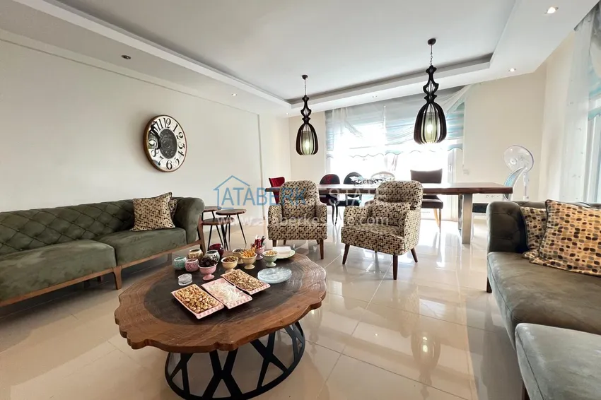Purchase 4+1 duplex with garden in Kargicak — furnished, in a luxury complex 8 