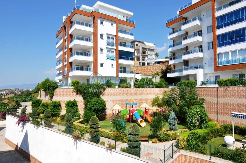4+1 duplex with garden in Kargicak — furnished, in a luxury complex 11 