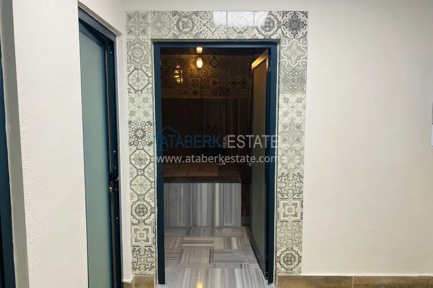 1+1 furnished apartment in Alanya, Avsallar district with short-term rental permit 25