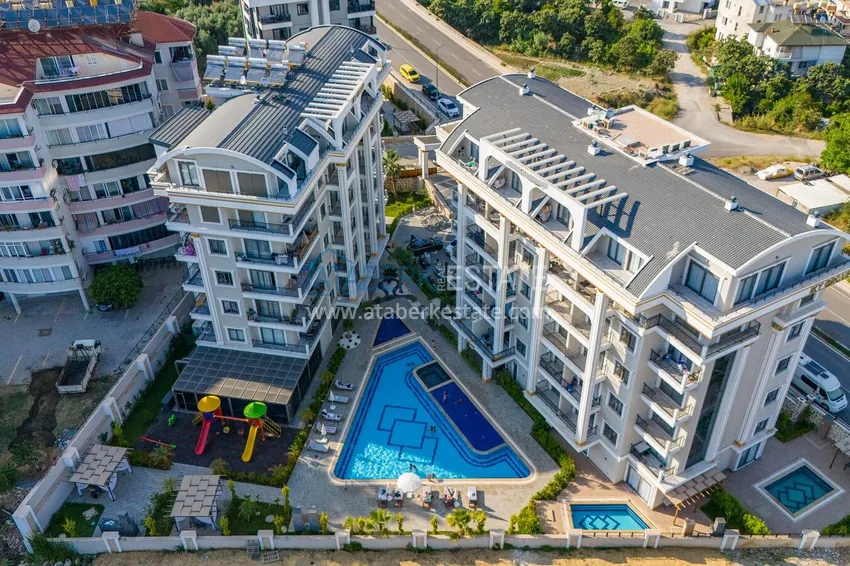New 1+1 apartment with a fine finish in Oba — Alanya 5