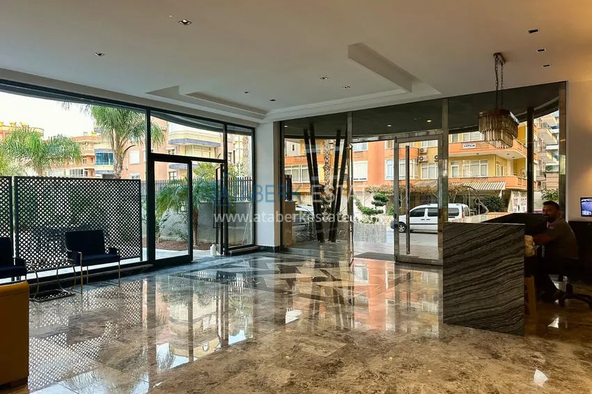2+1 apartment in Alanya, Oba with sea view — first line, citizenship 10