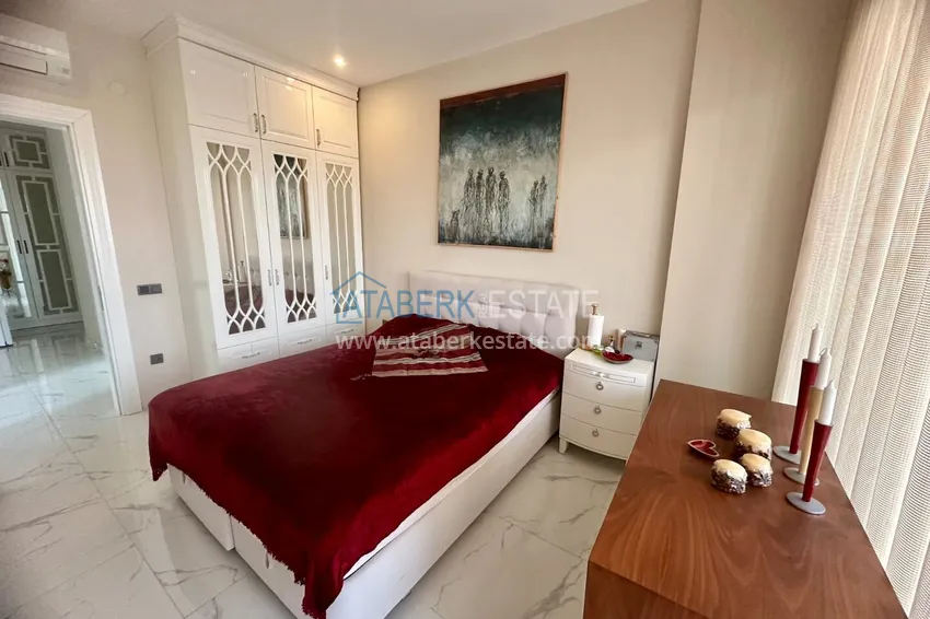 Purchase 2+1 apartment in Alanya, Oba with sea view — first line, citizenship 12
