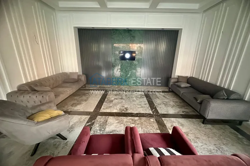 2+1 apartment in Alanya, Oba with sea view — first line, citizenship 15