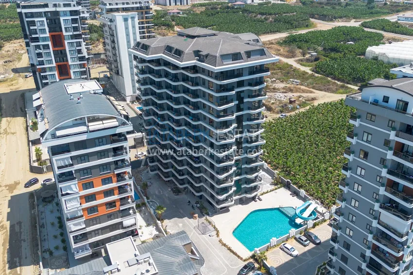 1+1 apartments for rent in Mahmutlar — only 600 m from the sea, fully furnished No. 39 1