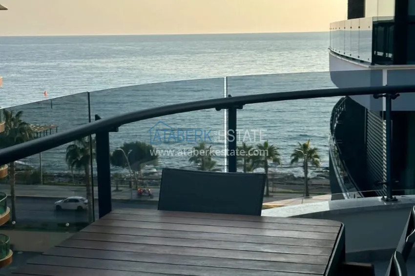 Purchase 2+1 apartment in Alanya, Oba with sea view — first line, citizenship 21