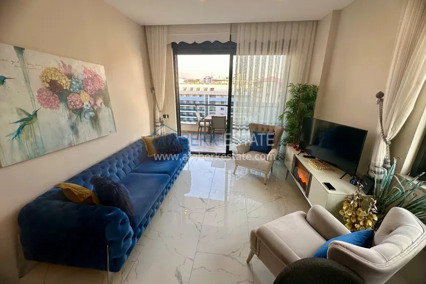 Purchase 2+1 apartment in Alanya, Oba with sea view — first line, citizenship 3