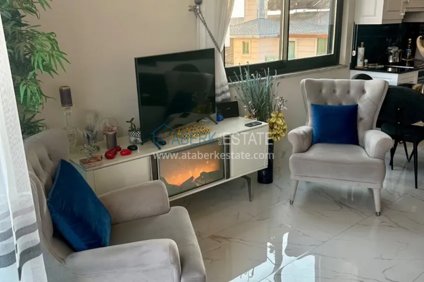 Purchase 2+1 apartment in Alanya, Oba with sea view — first line, citizenship 7