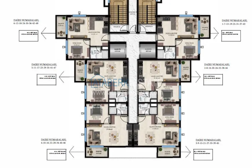 Buy cheap Apartment for sale in Avsallar with new furniture from the owner in a comfort-class complex 1 