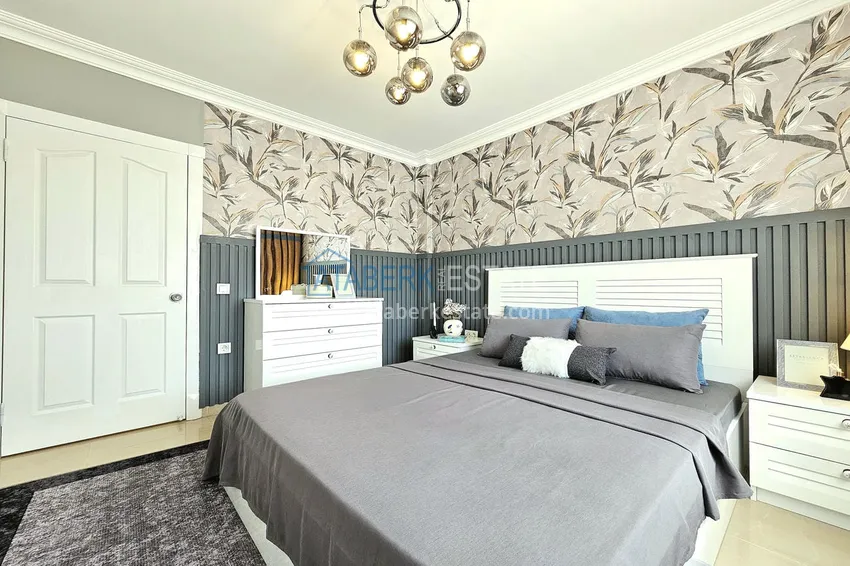 Purchase 3+1 penthouse duplex in Alanya, Oba district — designer interior, prestigious residence 13