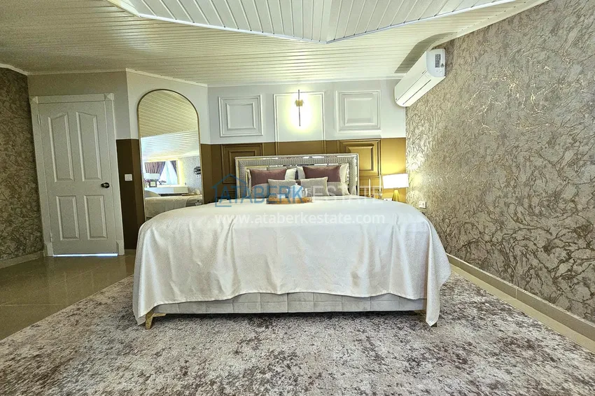 Purchase 3+1 penthouse duplex in Alanya, Oba district — designer interior, prestigious residence 15