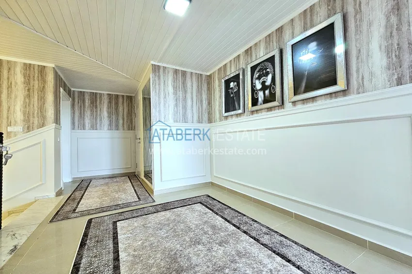 Purchase 3+1 penthouse duplex in Alanya, Oba district — designer interior, prestigious residence 27