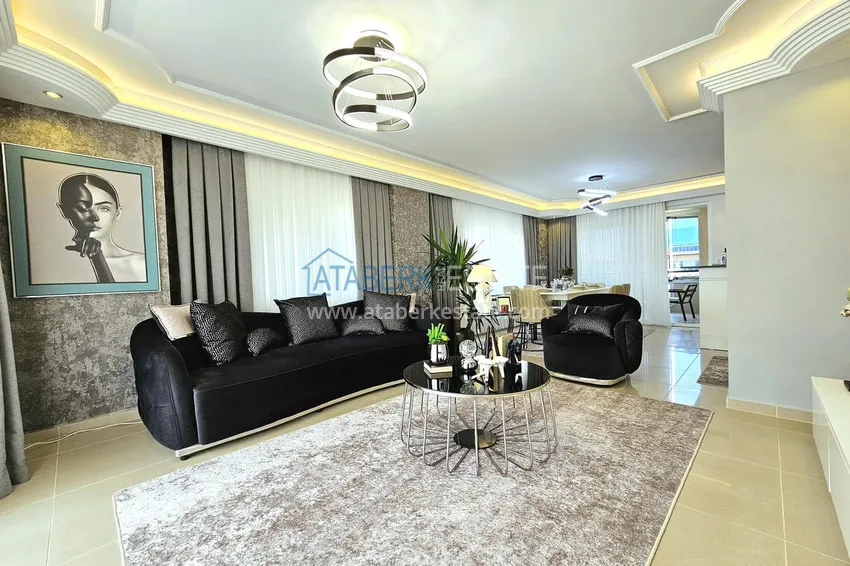 Purchase 3+1 penthouse duplex in Alanya, Oba district — designer interior, prestigious residence 8
