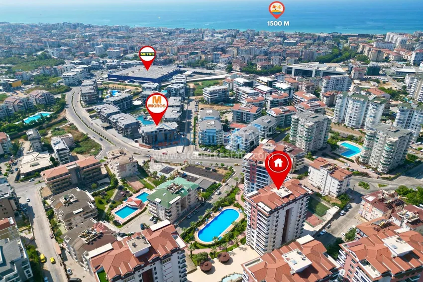 Linear 4+1 apartment in Alanya, Cikcilli - suitable for residence permits and citizenship 3 