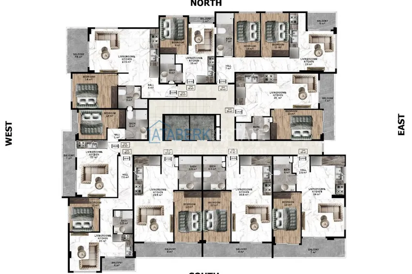 Buy cheap Apartment 1+1 in the center of Alanya — property for a residence permit and citizenship 1