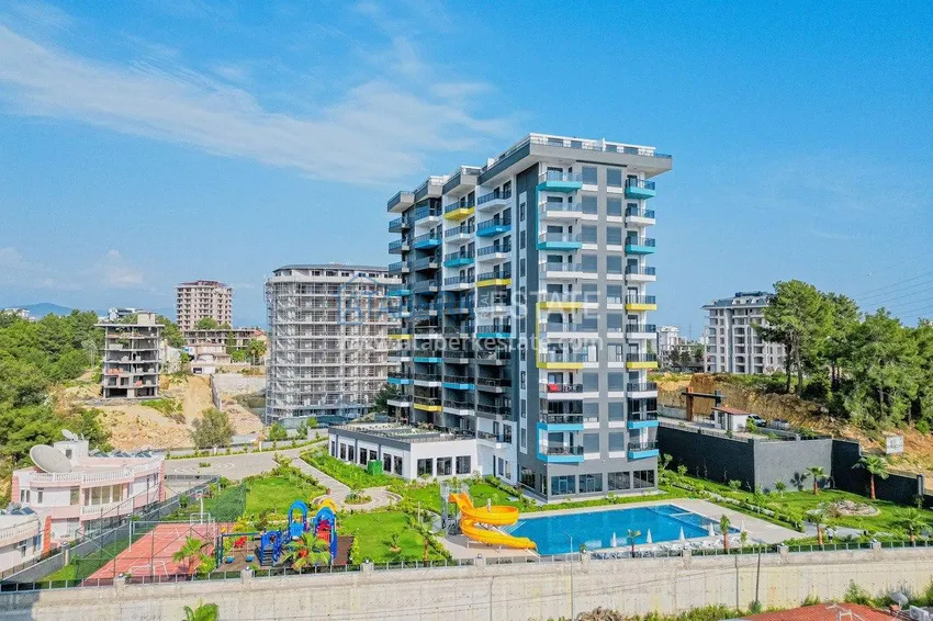 Finished apartment with sea view — Alanya, Avsallar district 1 
