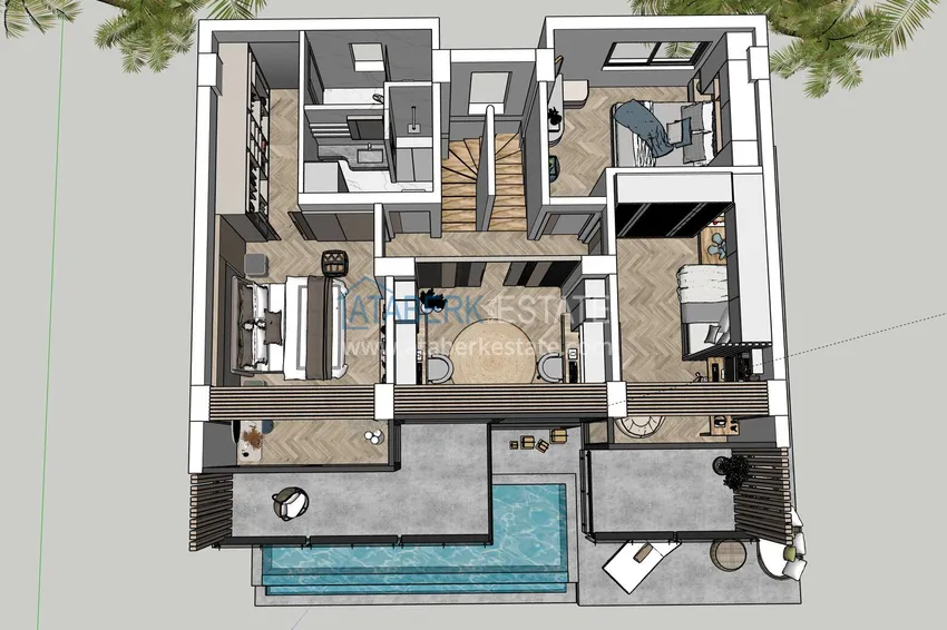 Buy cheap Luxury real estate for citizenship and residence permit in Alanya - 3+1 villa with private pool in a mountainous area in Bektash 3 