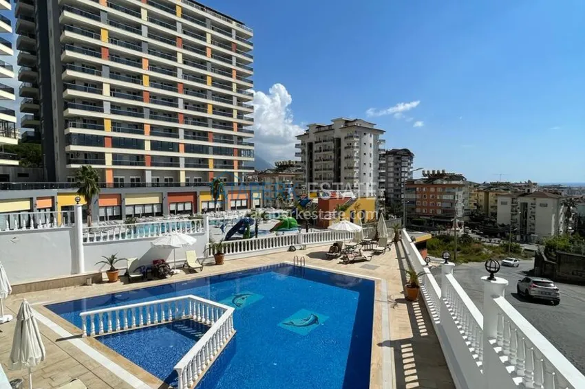 2+1 apartment with furniture and sea view in Cikcilli - property for a residence permit in Alanya 3 
