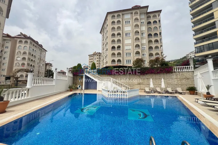 2+1 apartment with furniture and sea view in Cikcilli - property for a residence permit in Alanya 4 