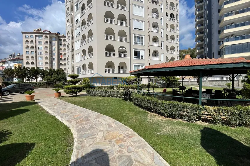 2+1 apartment with furniture and sea view in Cikcilli - property for a residence permit in Alanya 8 