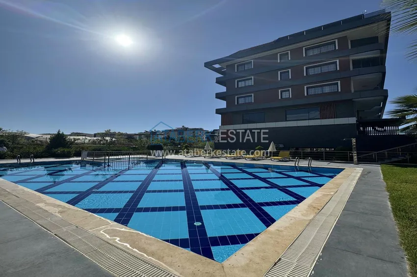 1+1 furnished apartment in Alanya, Kestel - 150 m to the sea, glazed balcony 6