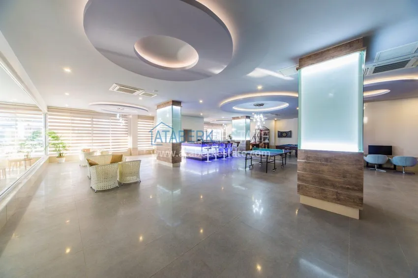3+1 duplex apartment with 80 m2 terrace and private sauna — Alanya, Kestel district, 300 m from the sea 12