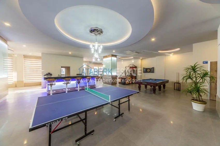 3+1 duplex apartment with 80 m2 terrace and private sauna — Alanya, Kestel district, 300 m from the sea 13