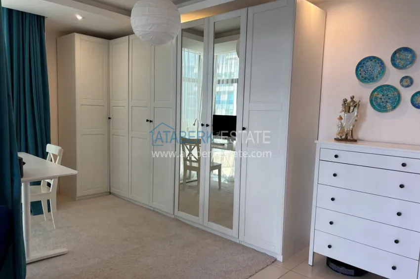 Purchase 3+1 duplex apartment with 80 m2 terrace and private sauna — Alanya, Kestel district, 300 m from the sea 19