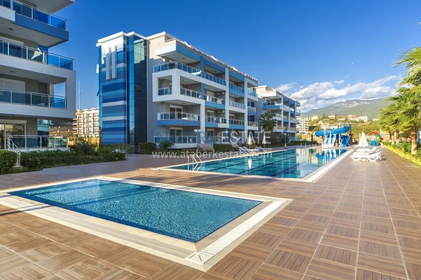 3+1 duplex apartment with 80 m2 terrace and private sauna — Alanya, Kestel district, 300 m from the sea 1