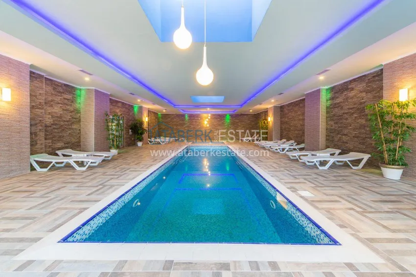 3+1 duplex apartment with 80 m2 terrace and private sauna — Alanya, Kestel district, 300 m from the sea 20