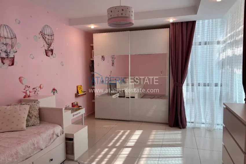 Purchase 3+1 duplex apartment with 80 m2 terrace and private sauna — Alanya, Kestel district, 300 m from the sea 20