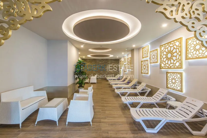 3+1 duplex apartment with 80 m2 terrace and private sauna — Alanya, Kestel district, 300 m from the sea 22