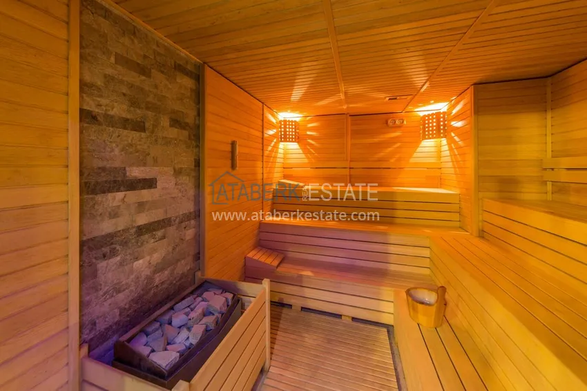 3+1 duplex apartment with 80 m2 terrace and private sauna — Alanya, Kestel district, 300 m from the sea 25