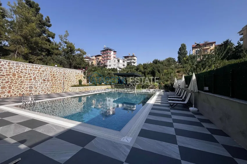 1+1 apartment in Alanya, Kestel — one-bedroom apartment with new furniture and sea views 1