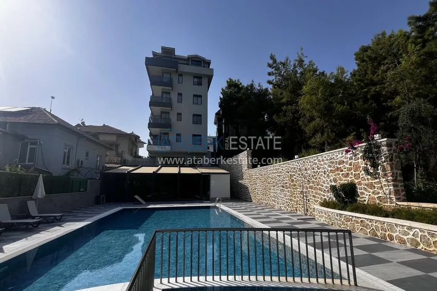 1+1 apartment in Alanya, Kestel — one-bedroom apartment with new furniture and sea views 3
