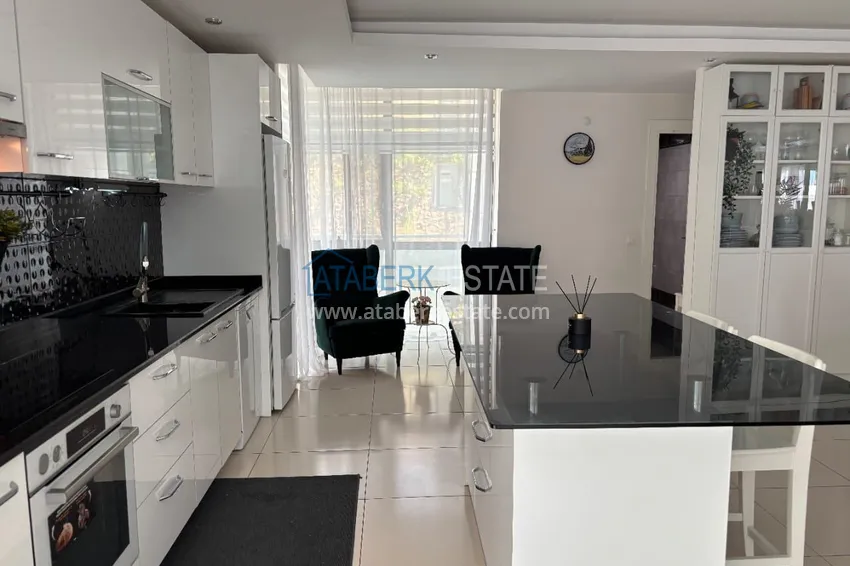 Purchase 3+1 duplex apartment with 80 m2 terrace and private sauna — Alanya, Kestel district, 300 m from the sea 4