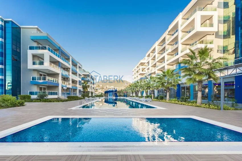 3+1 duplex apartment with 80 m2 terrace and private sauna — Alanya, Kestel district, 300 m from the sea 7