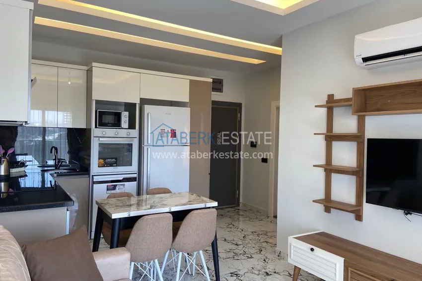 Purchase 1+1 apartment for sale in Alanya, Oba district — furnished and seaview, boutique complex 1