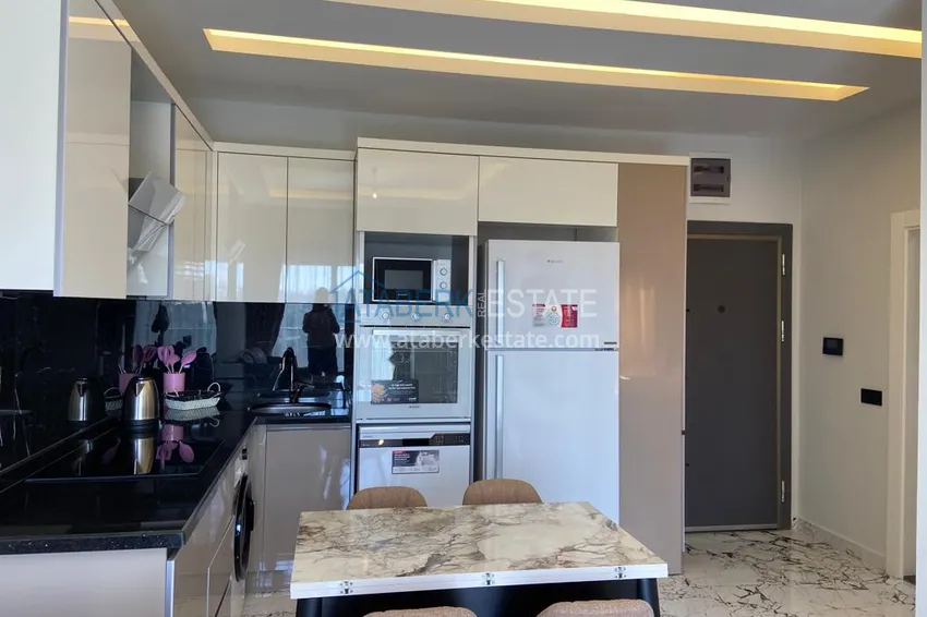 Purchase 1+1 apartment for sale in Alanya, Oba district — furnished and seaview, boutique complex 2