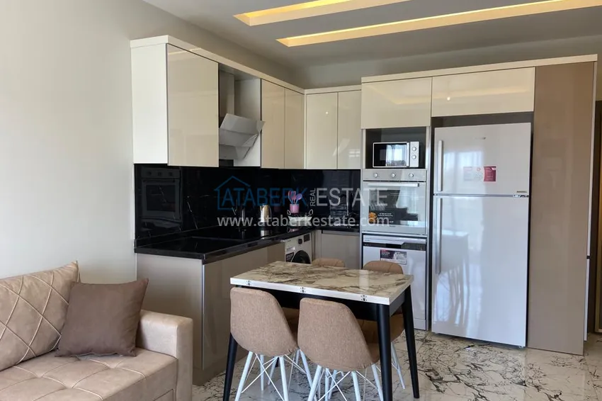 Purchase 1+1 apartment for sale in Alanya, Oba district — furnished and seaview, boutique complex 3