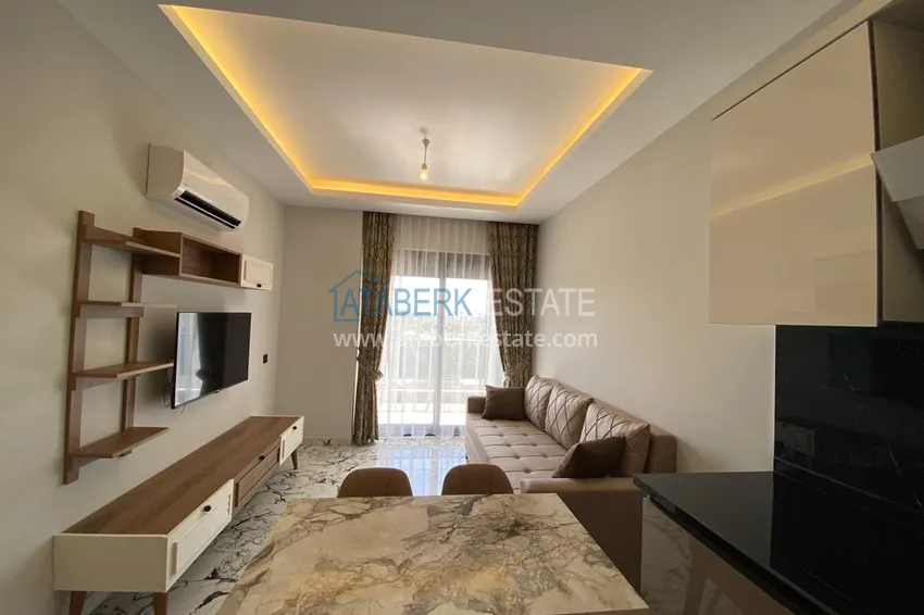 Purchase 1+1 apartment for sale in Alanya, Oba district — furnished and seaview, boutique complex 5