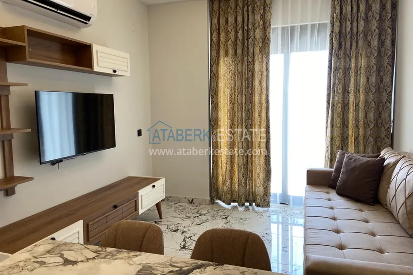 Purchase 1+1 apartment for sale in Alanya, Oba district — furnished and seaview, boutique complex 6