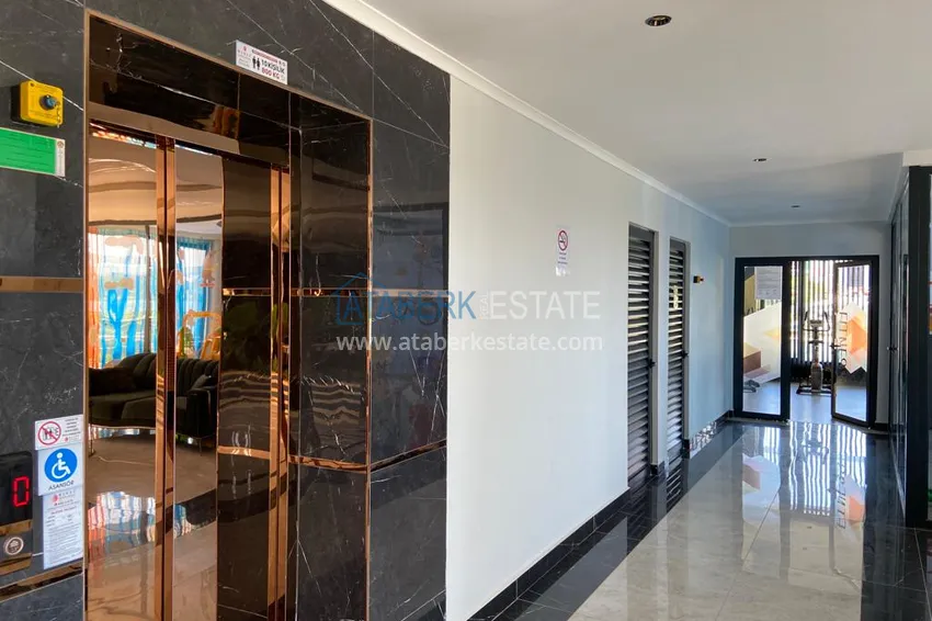 1+1 apartment for sale in Alanya, Oba district — furnished and seaview, boutique complex 9