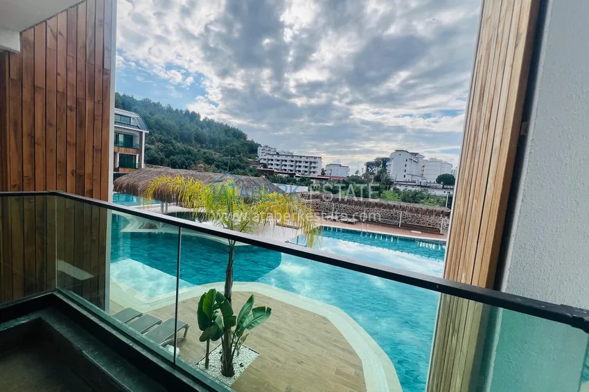 Purchase 2+1 duplex apartment in Konakli - with a pool terrace in an elite residence 11 