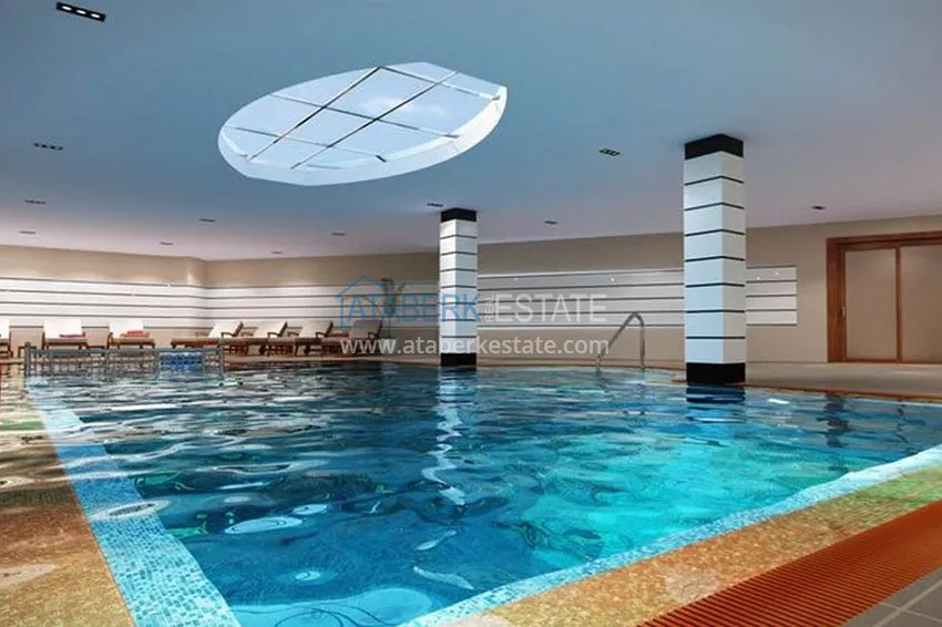 Turnkey 1+1 75 m² apartment with sea view in Mahmutlar 34