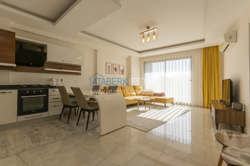 Purchase Turnkey 1+1 75 m² apartment with sea view in Mahmutlar 3